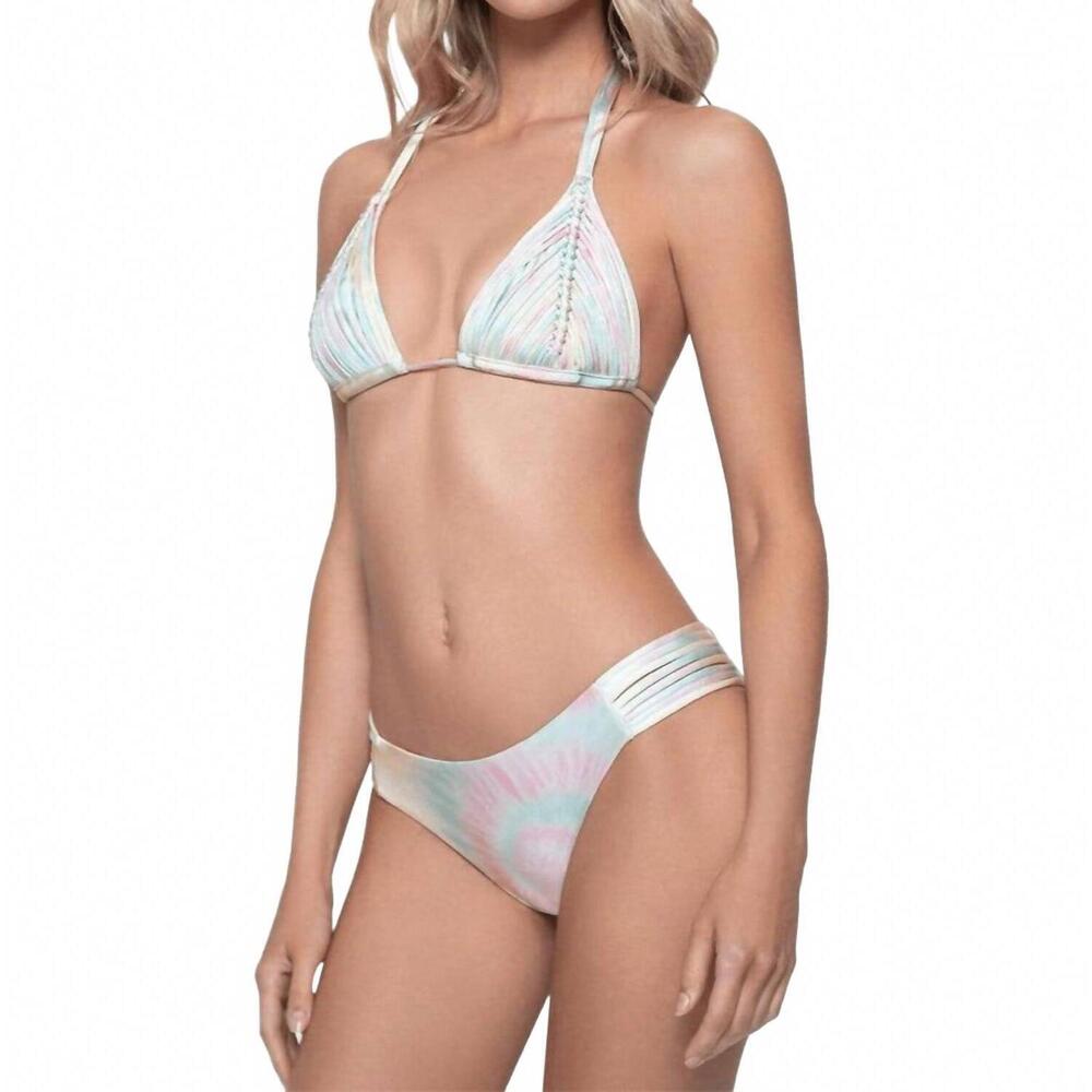 NEW PILY Q isla bikini bottom in sunset utopia
